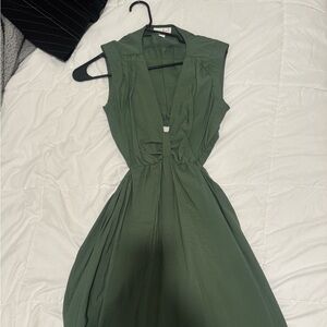 Ingrid & Isabel Backless Olive Dress